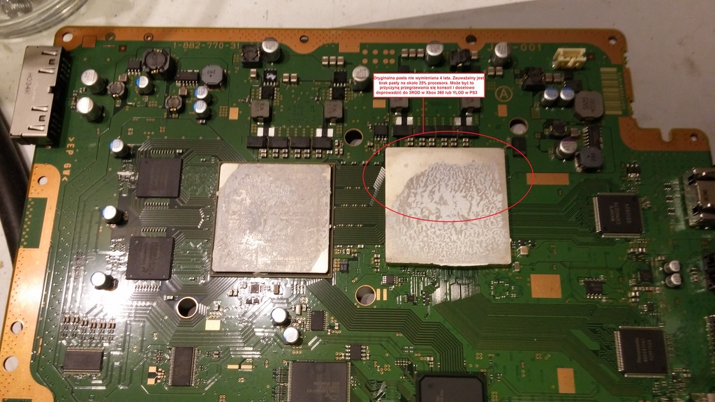 Czyszczenie konsoli PS3 Xbox 360 + wymiana pasty termoprzewodzącej