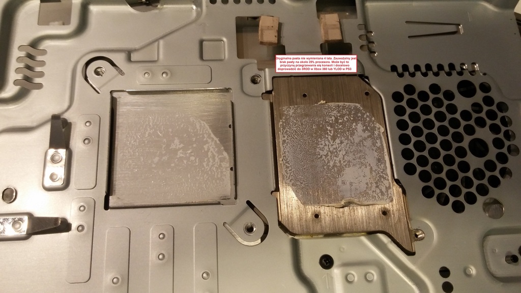 Czyszczenie konsoli PS3 Xbox 360 + wymiana pasty termoprzewodzącej